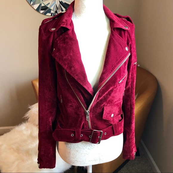 UNIF - Sangre Velvet Moto Jacket S LNC - Picture 3 of 4